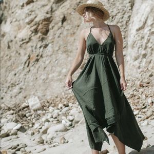 Lovestich Rowena Dress Evergreen - S/M